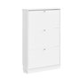 Voir la diapositive 1 : SOBUY Armoire à chaussures Blanc 76x18x113cm FSR215-W