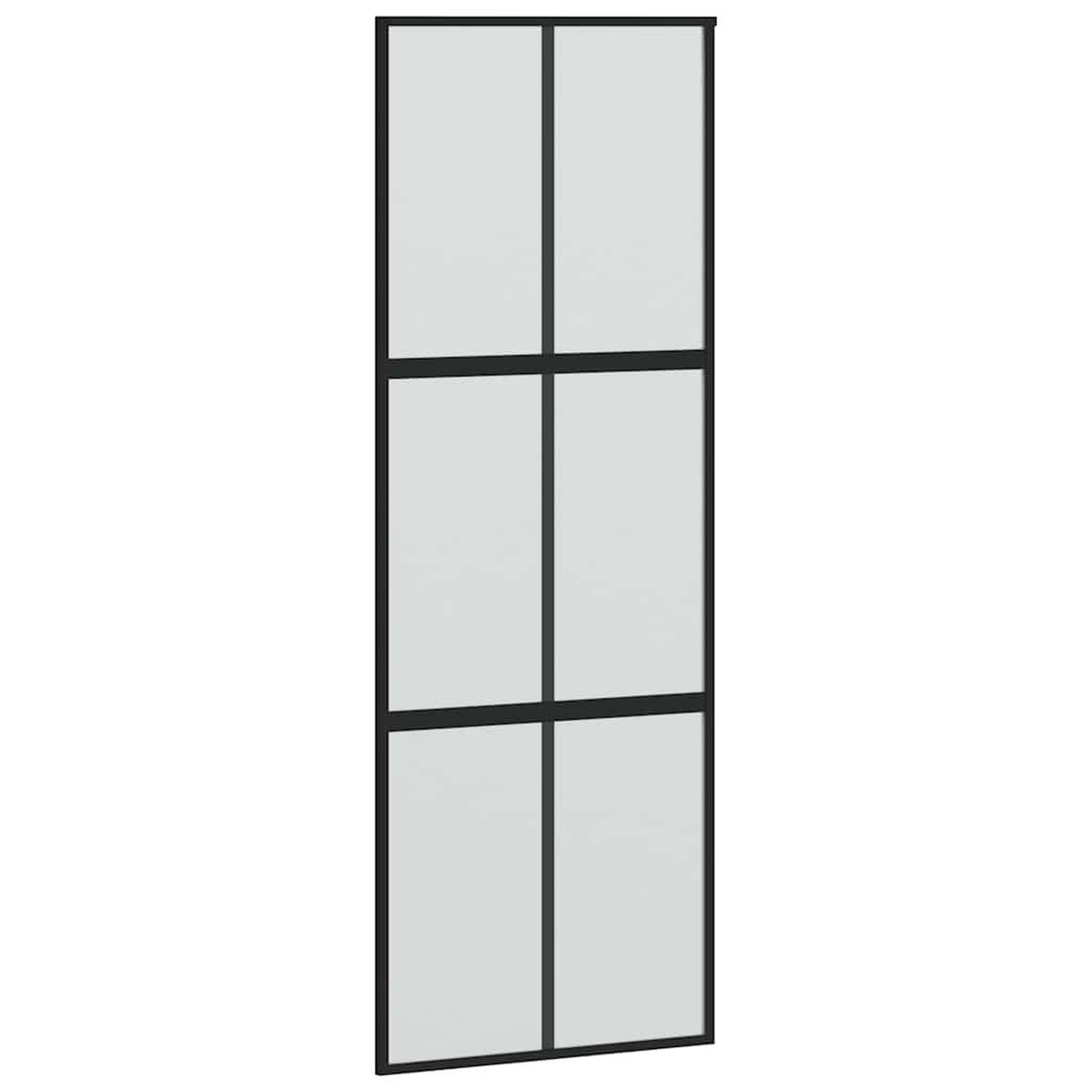 Voir la diapositive 5 : VIDAXL Porte coulissante avec kit de quincaillerie noir 90x205 cm