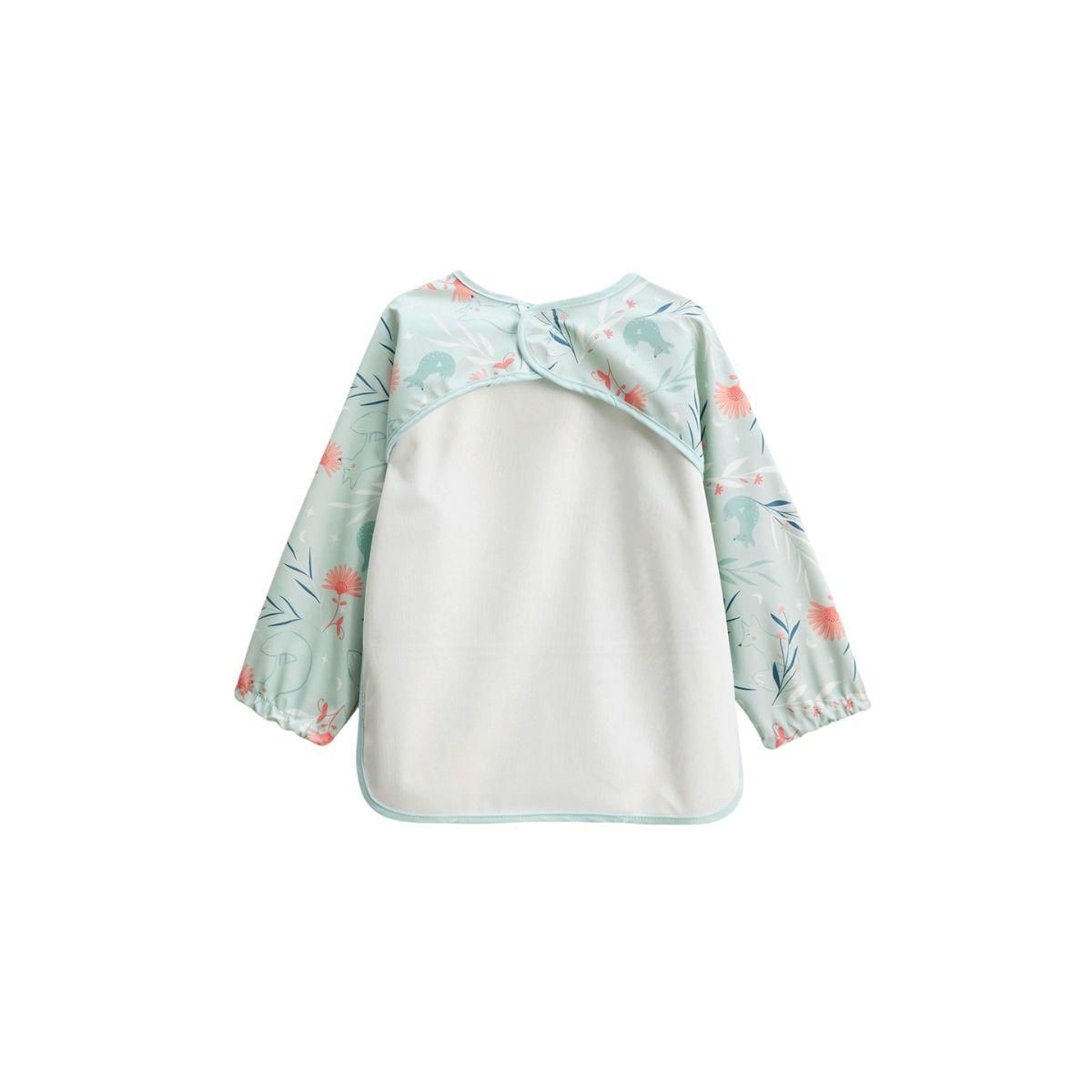 Petit Béguin Bavoir tablier manches longues Dina