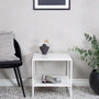 Voir la diapositive 6 : Paris Prix Table d'Appoint Avec Étagère  Staal  50cm Blanc