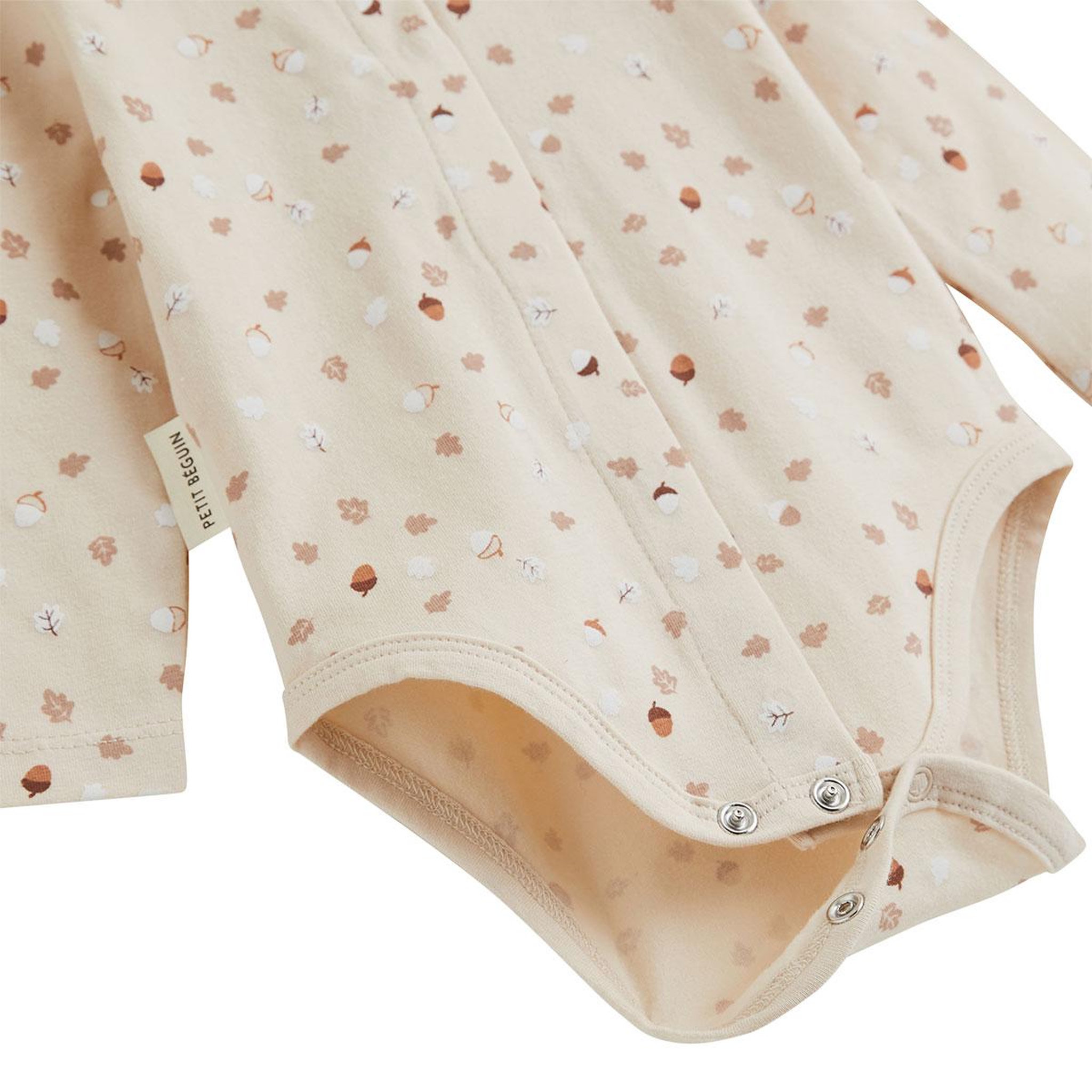 Voir la diapositive 4 : PETIT BEGUIN Ensemble body bébé et pantalon matelassé caramel