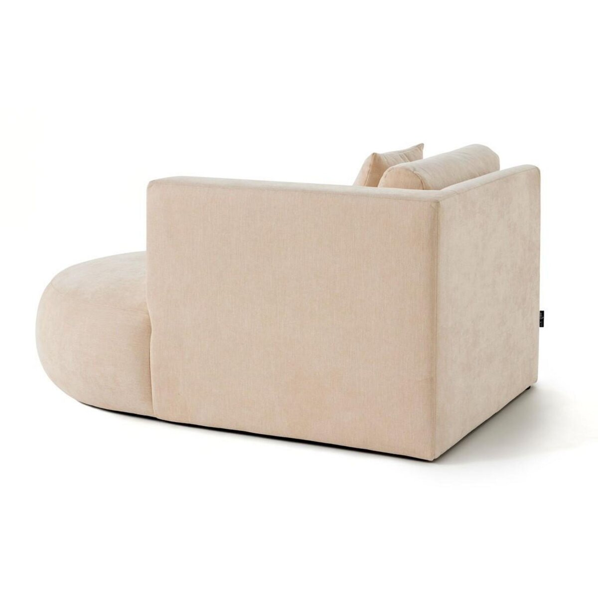 LISA DESIGN Santorini - module d'assise méridienne droit - en tissu texturé