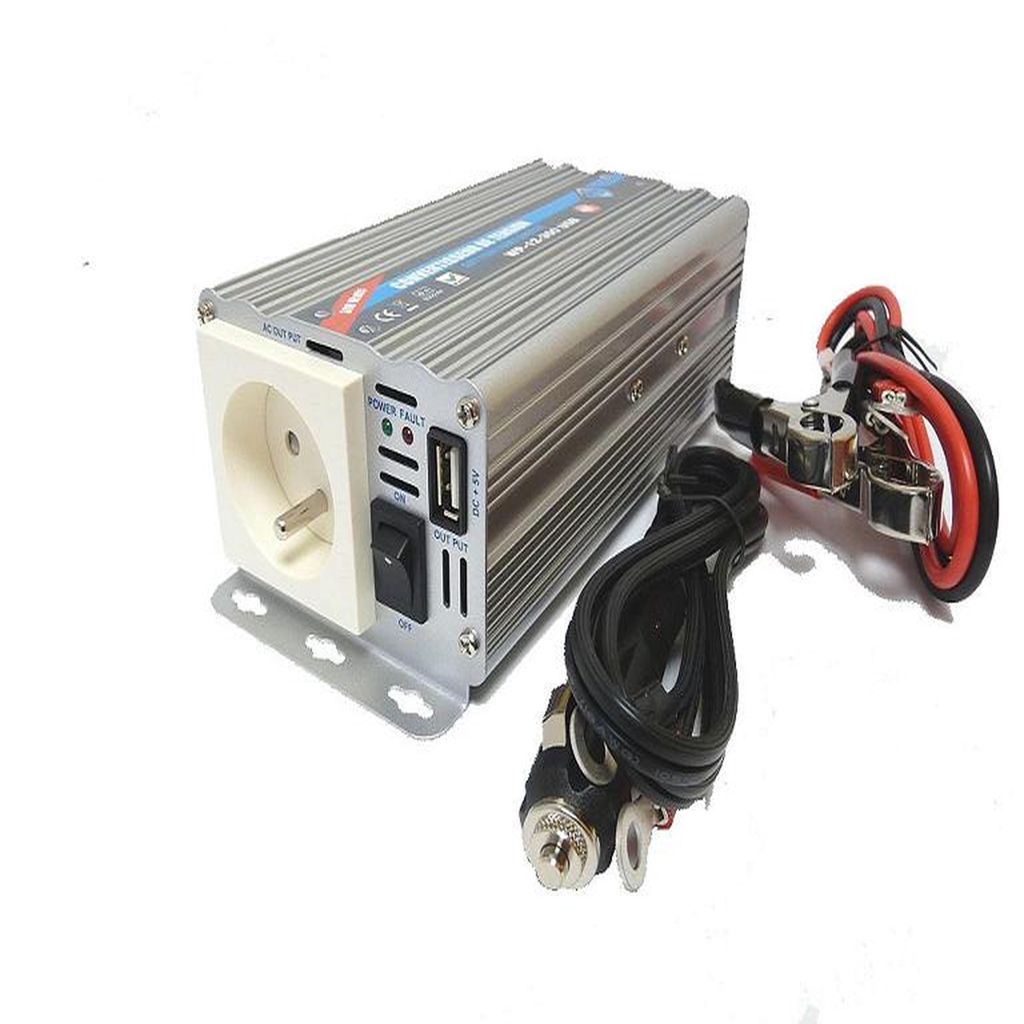 Convertisseur de tension 12/220 V - 300W avec prise USB 2A