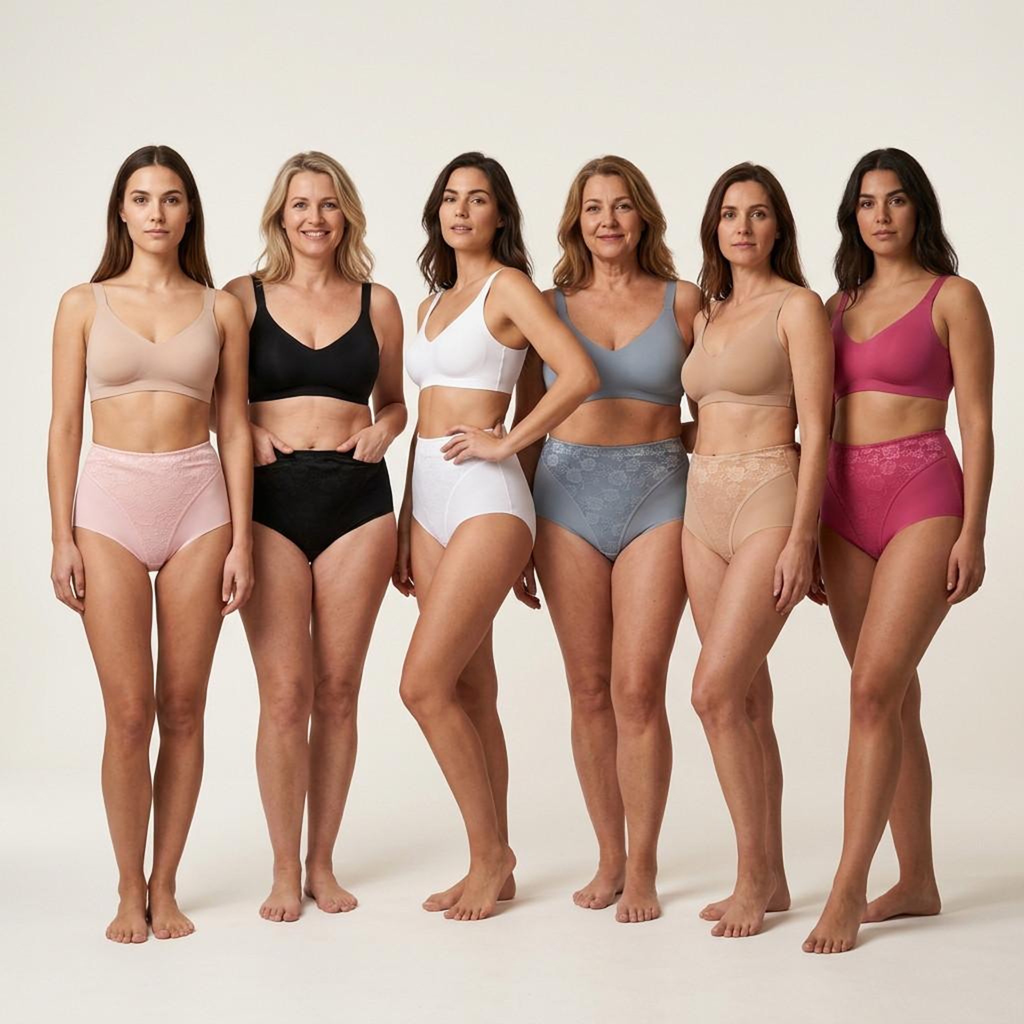 Voir la diapositive 6 : OZABI OZABI Pack de Culottes Femme Gainantes Invisibles Dentelle et Laser – Lot de 6