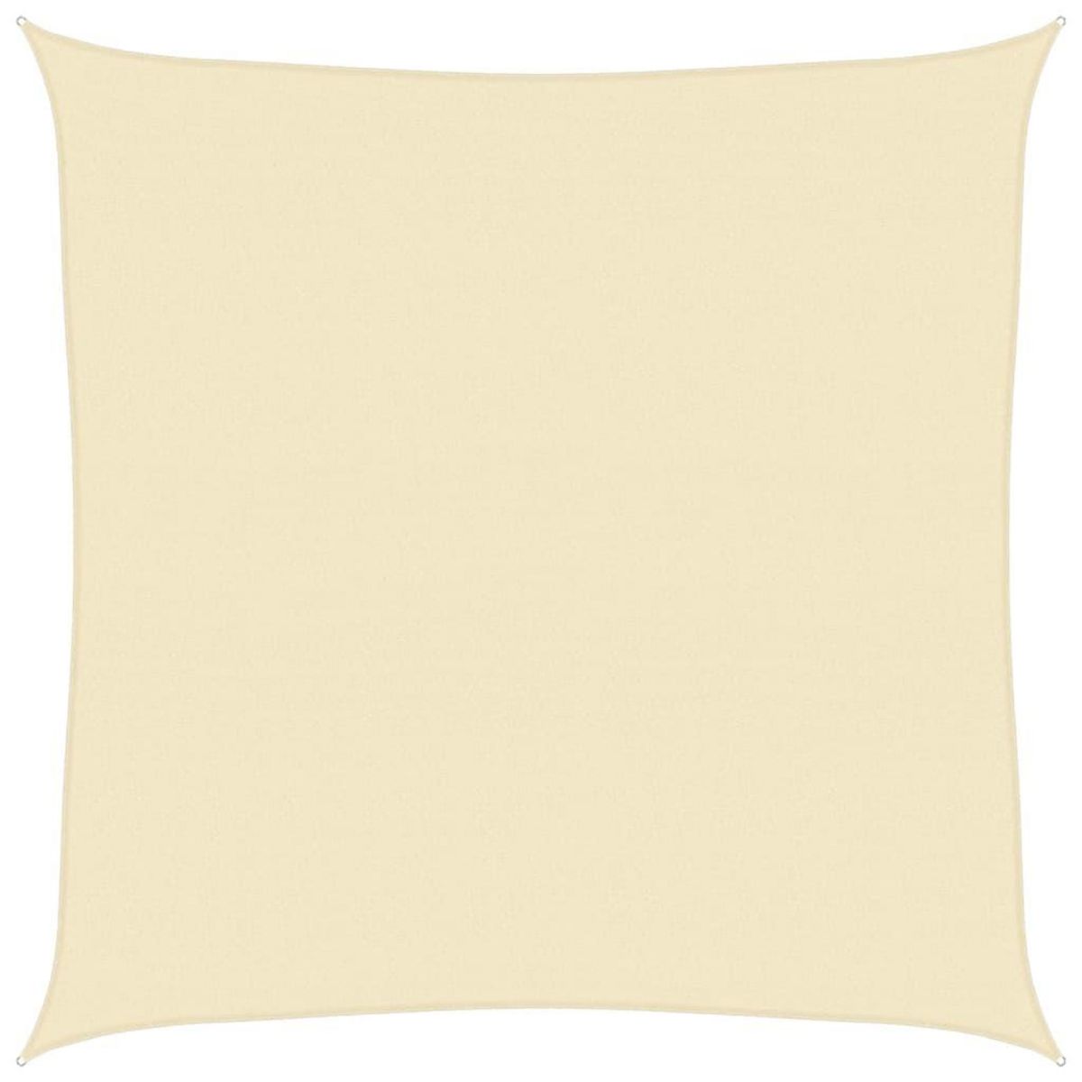 VIDAXL Voile d'ombrage 160 g/m^2 Creme 5x5 m PEHD