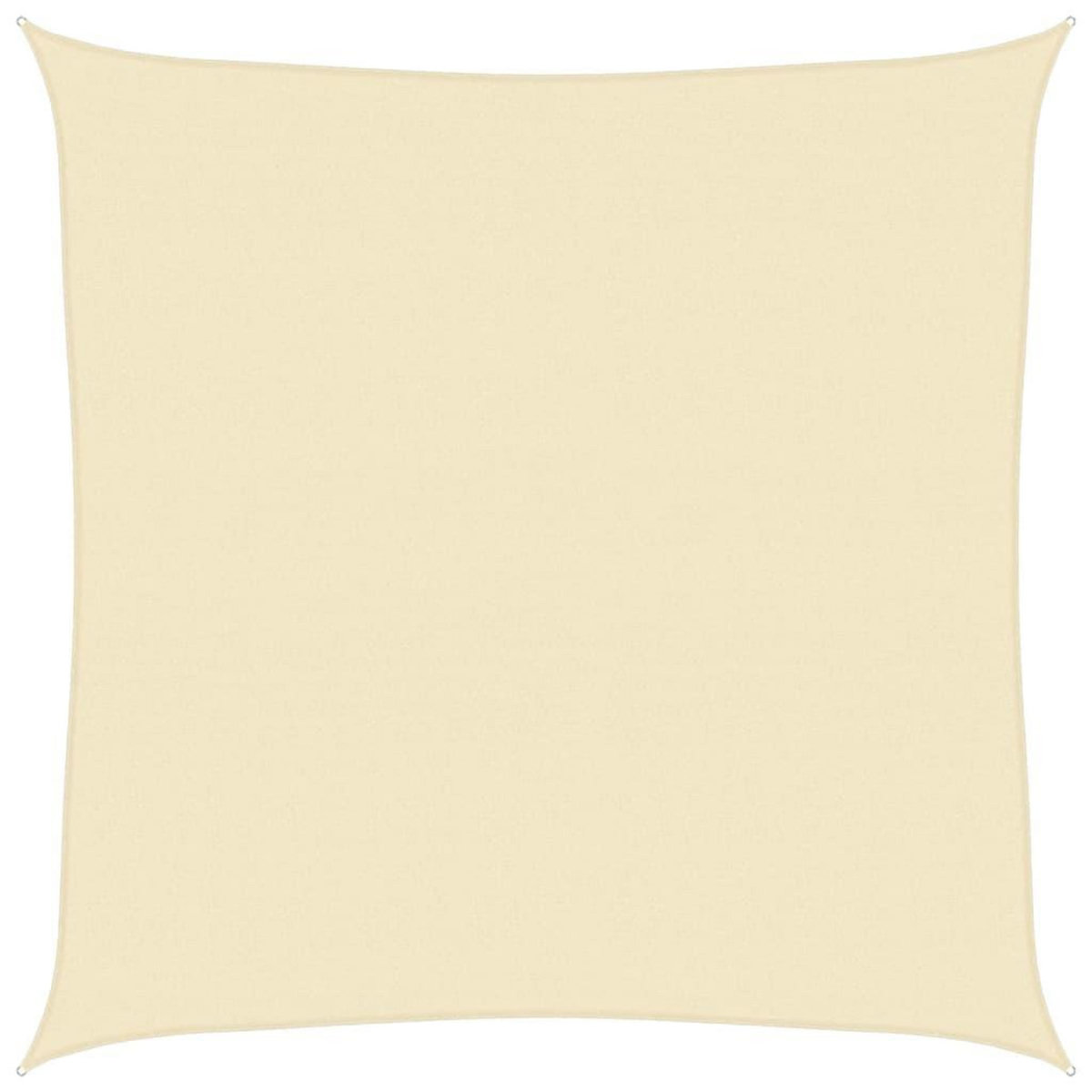 VIDAXL Voile d'ombrage 160 g/m^2 Creme 5x5 m PEHD