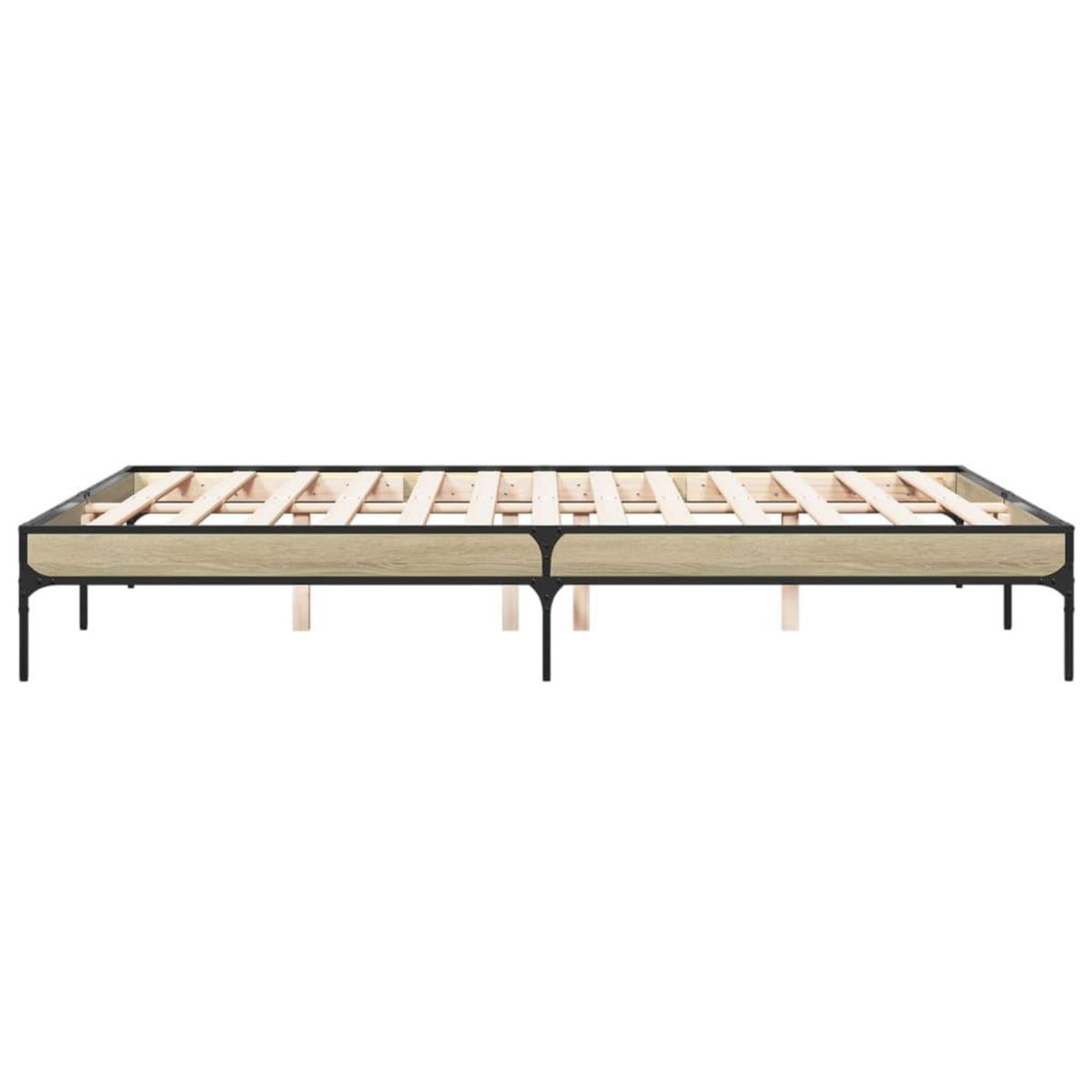 VIDAXL Cadre de lit sans matelas chene sonoma 140x200 cm