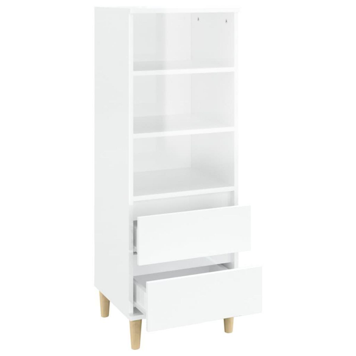 VIDAXL Buffet haut Blanc 40x36x110 cm Bois d'ingenierie