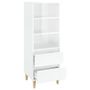Voir la diapositive 4 : VIDAXL Buffet haut Blanc 40x36x110 cm Bois d'ingenierie