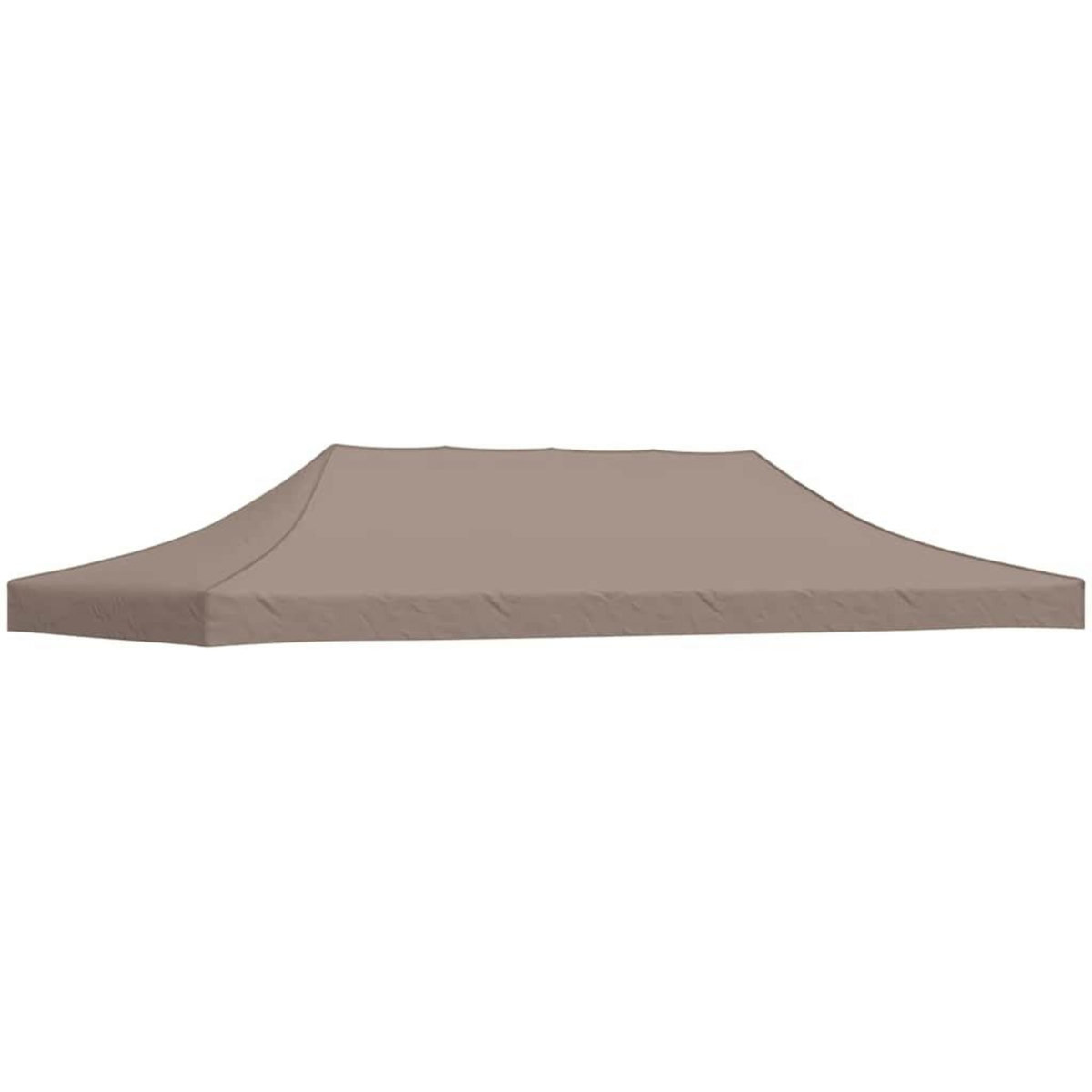 VIDAXL Toit de tente de reception 6x3 m Taupe 270 g/m^2