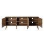 Voir la diapositive 2 : BEST MOBILIER Goto - meuble tv - effet bois et cannage - 167 cm