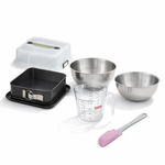 ZENKER Set de 5 ustensiles de pâtisserie moule à gâteaux bols spatule et verre doseur Zenker Bake Click and Go