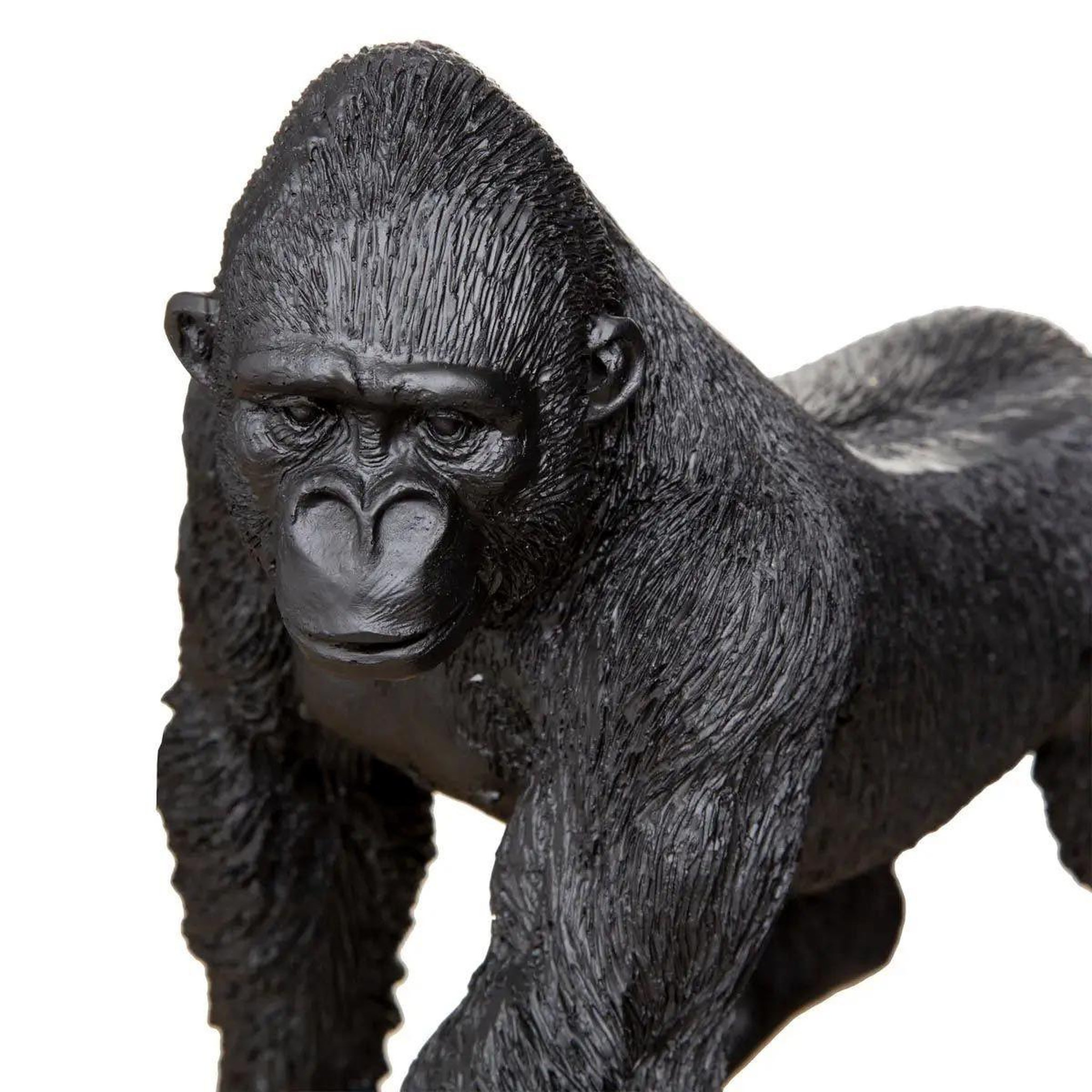 Voir la diapositive 2 : ATMOSPHERA Statuette Déco  Gorille en Mouvement  22cm Noir