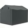 Voir la diapositive 4 : OUTSUNNY Tente de stockage - abri de jardin dim. 2 x 1,6 x 1,65 m - porte enroulable zippée - métal galvanisé PE gris