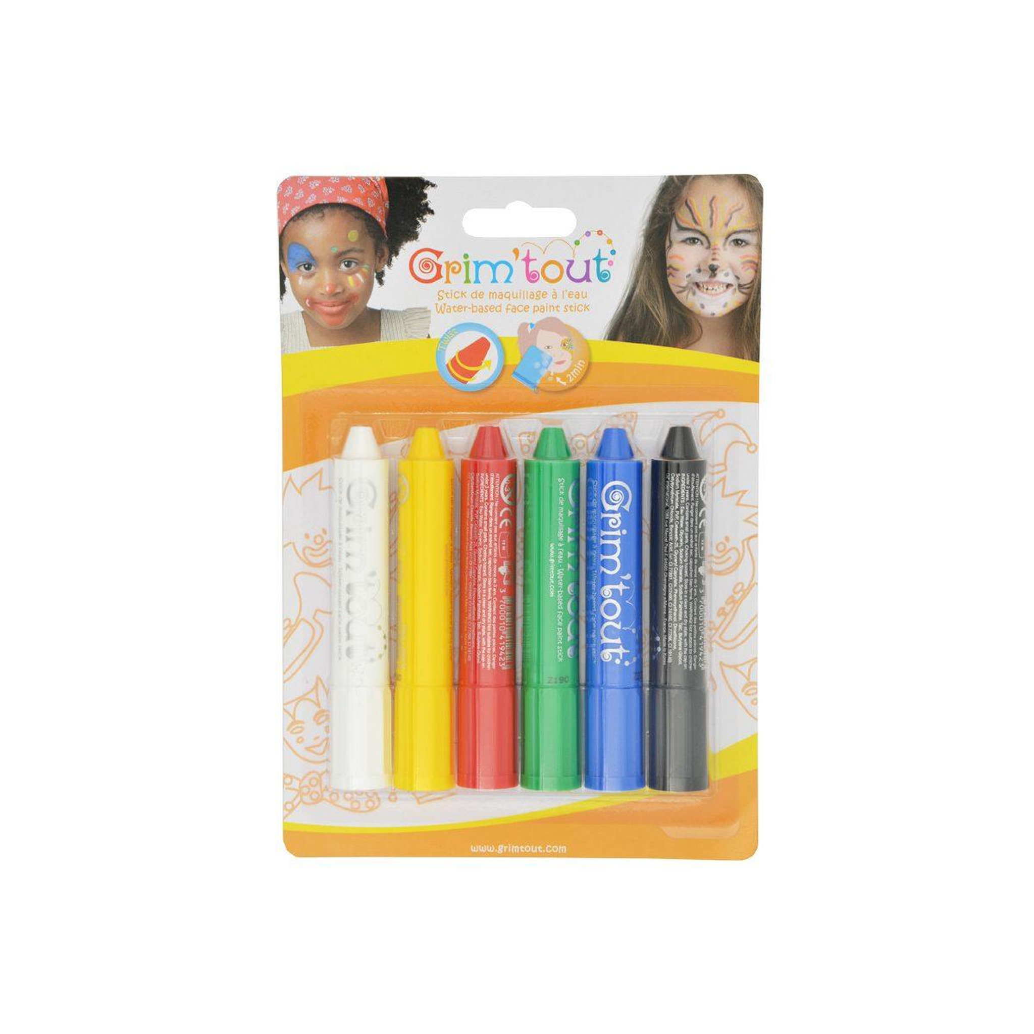 Grim'tout Blister de 6 sticks maquillage