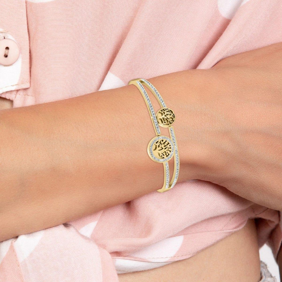 SC BOHEME Bracelet Arbre de vie par SC Bohème orné de Cristaux scintillants