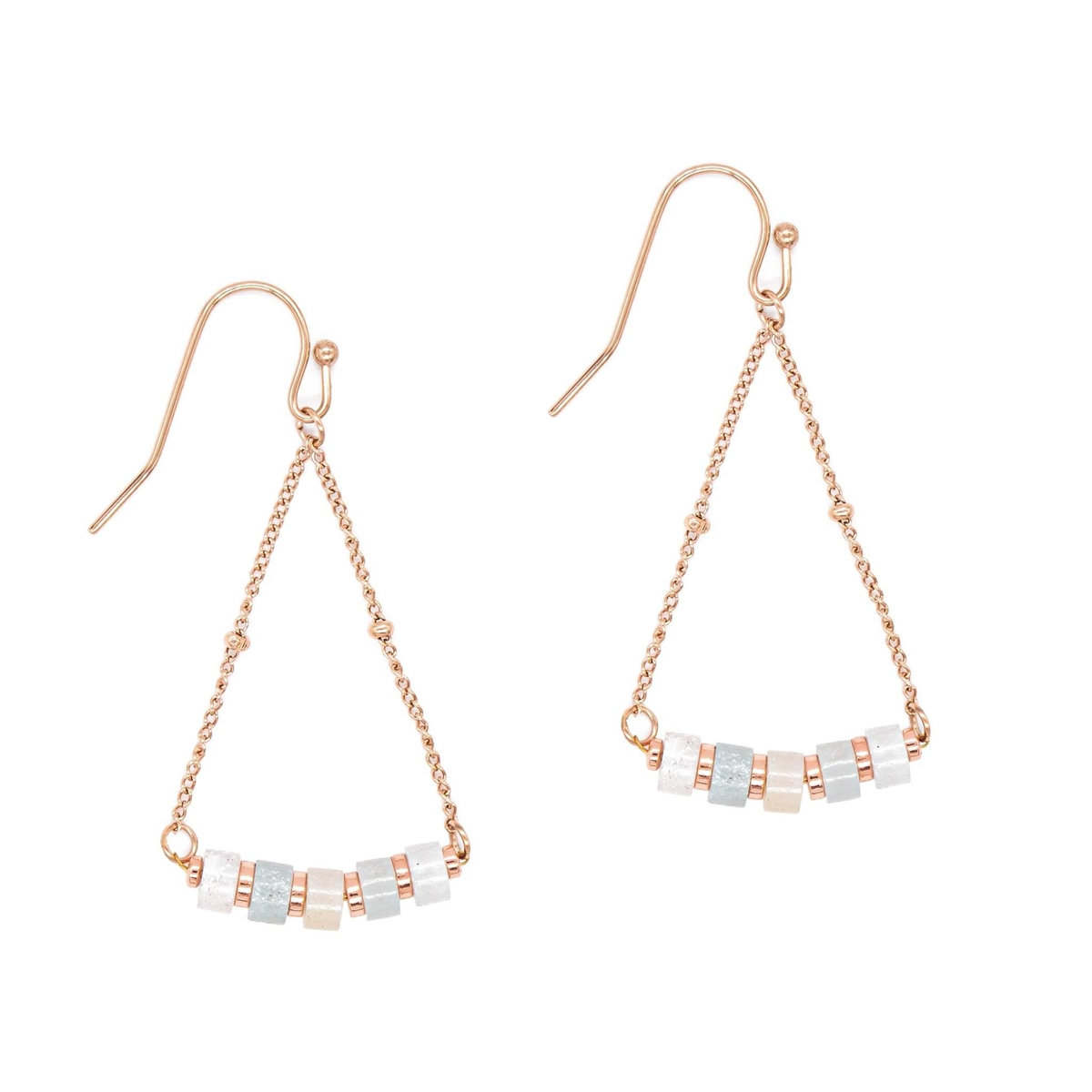 SLOYA Boucles d'oreilles Piana en pierres Amazonite