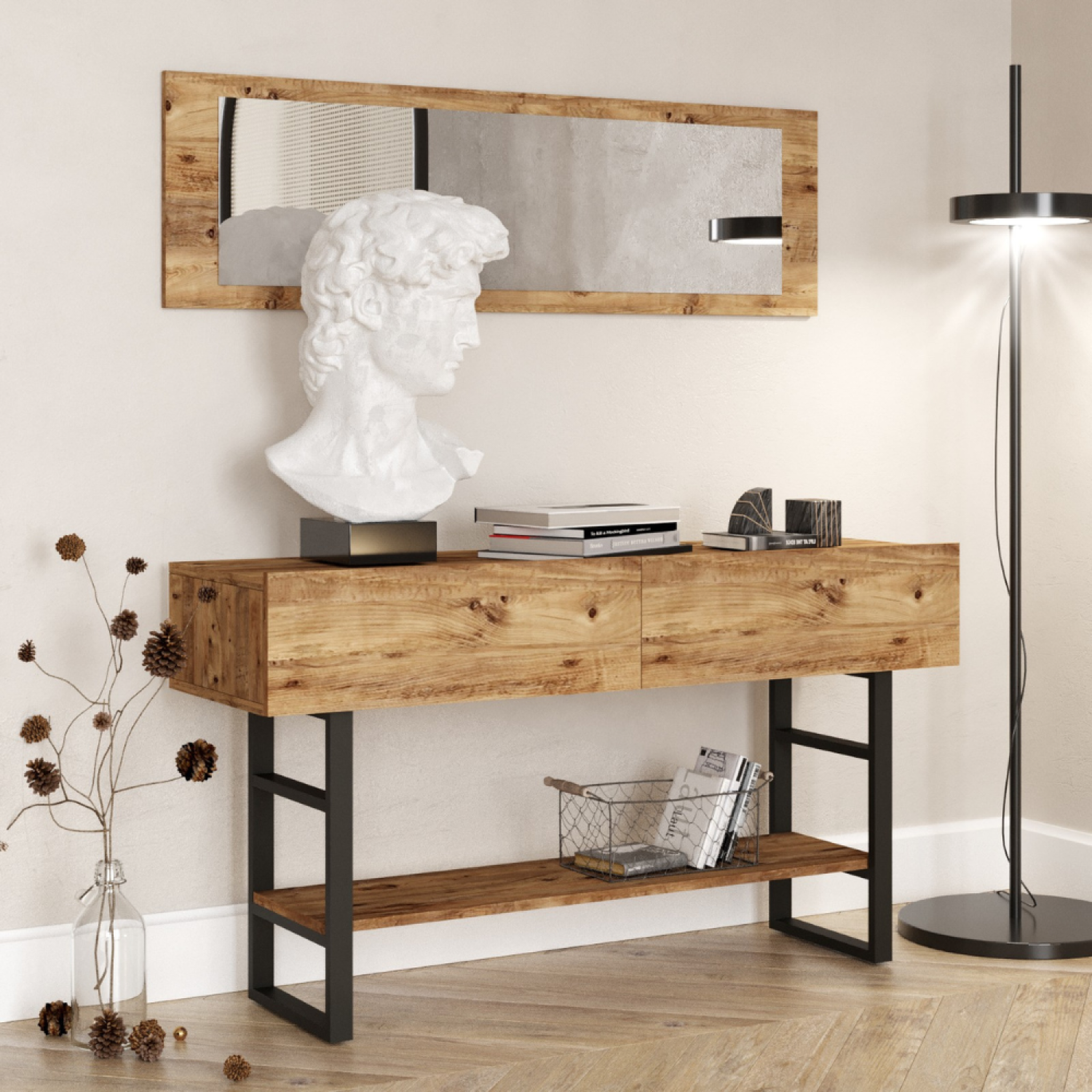 Voir la diapositive 3 : CONCEPT USINE Console style industriel tara