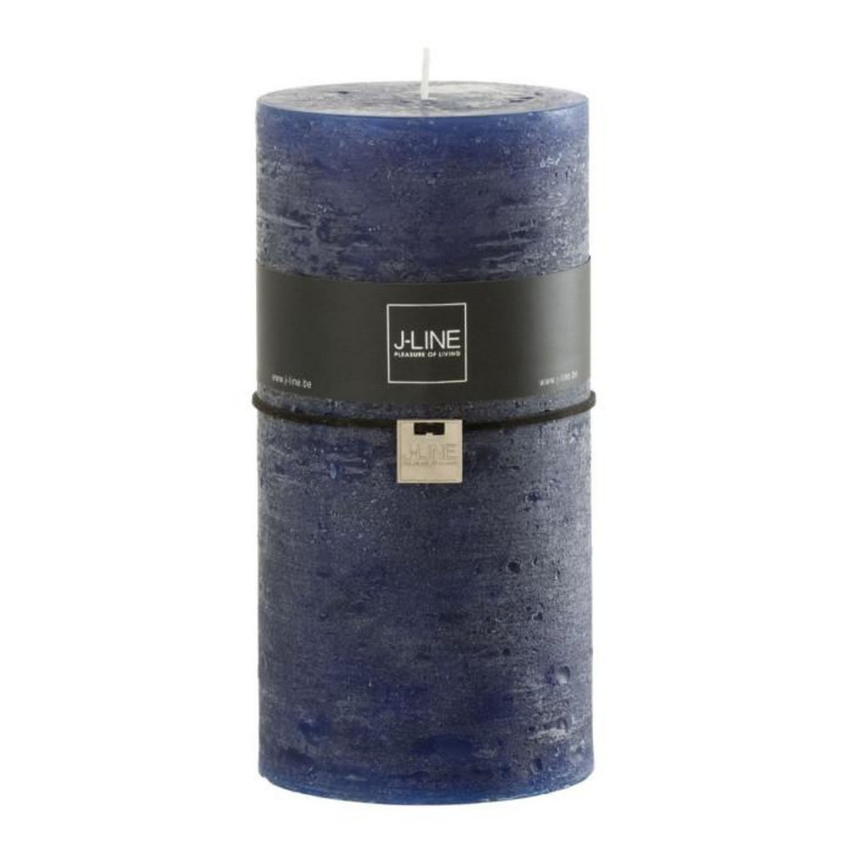Paris Prix Bougie Cylindrique Déco  Junina  20cm Bleu Foncé