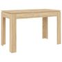 Voir la diapositive 2 : VIDAXL Table a manger Chene sonoma 120x60x76 cm Bois d'ingenierie