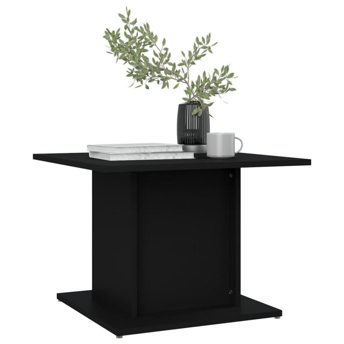 VIDAXL Table basse noir 55,5x55,5x40 cm bois d'ingenierie