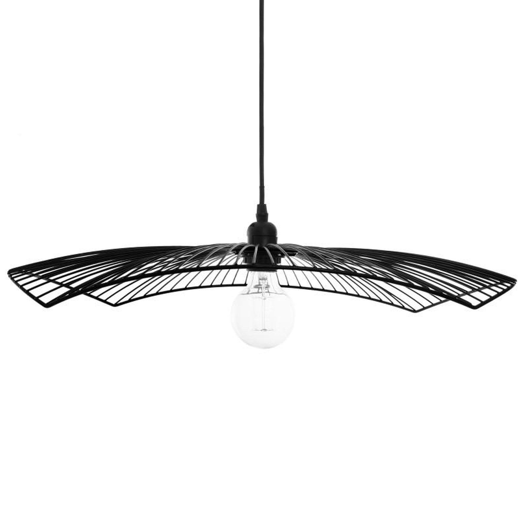 Voir la diapositive 3 : ATMOSPHERA Suspension filaire  Cuzco  noire, métal Diamètre 58 cm Atmosphera -  -