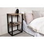 Voir la diapositive 5 : Paris Prix Table de Chevet Double  Rise  70cm Naturel & Noir
