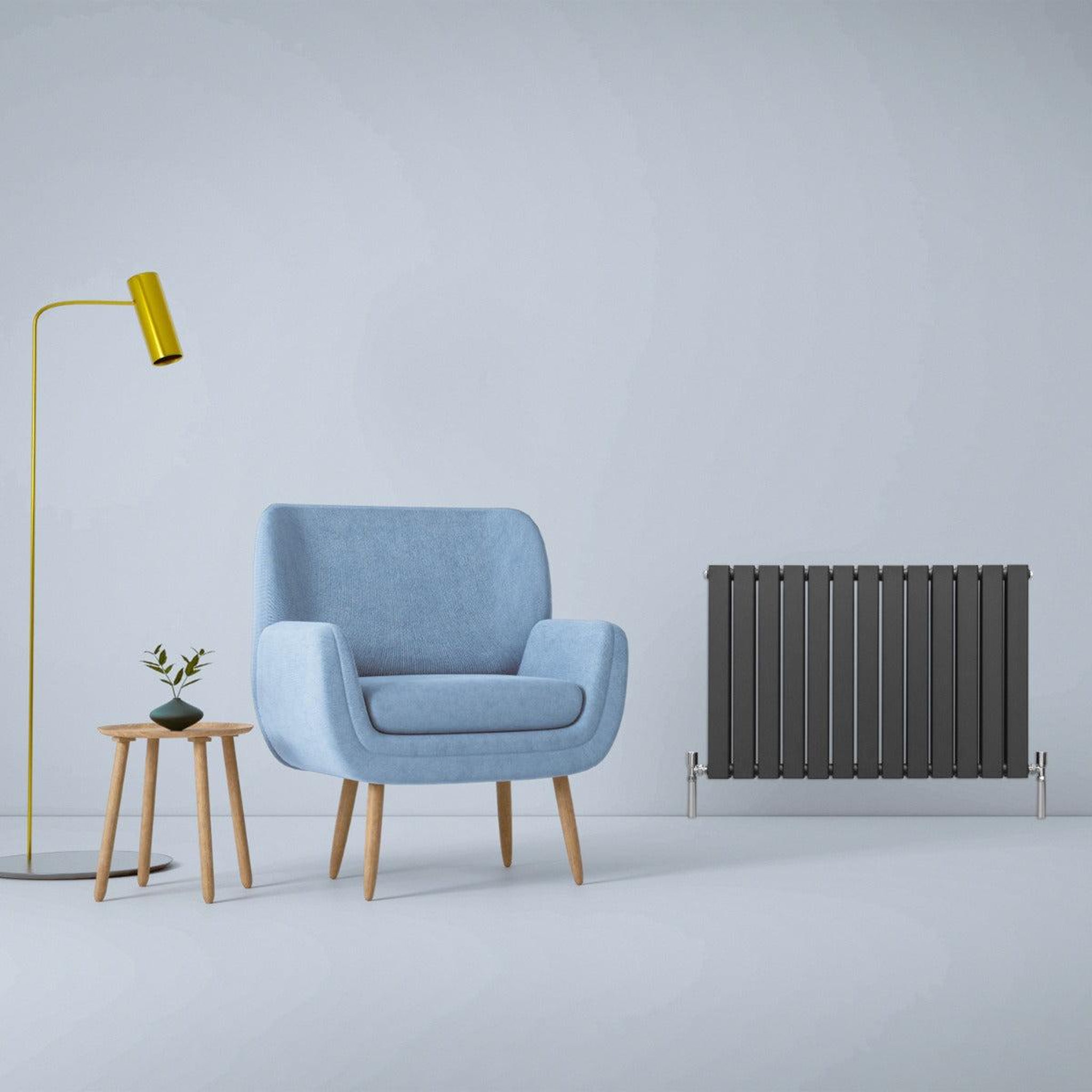 Voir la diapositive 3 : MONSTERSHOP Radiateur plat à 2 panneaux - 600 x 910 mm