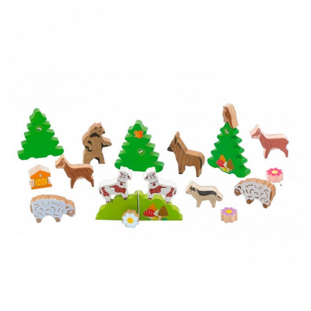 JeuJura Les animaux de la montagne en bois