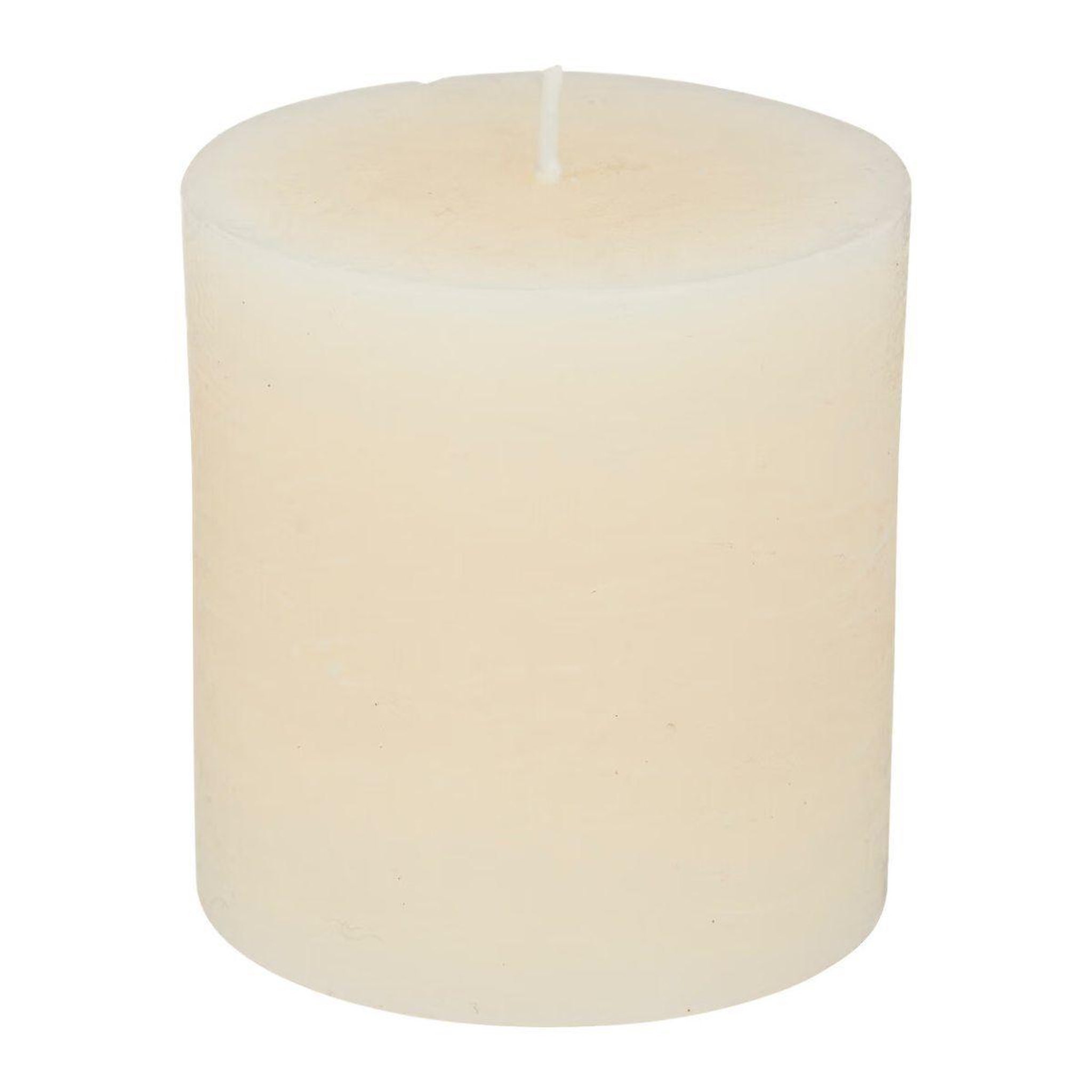 ATMOSPHERA Bougie ronde  rustic  7cm ivoire