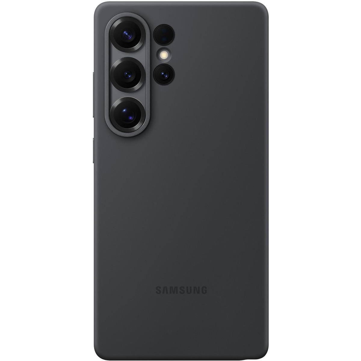 Samsung Coque en silicone pour Samsung Galaxy S25 Ultra Noir
