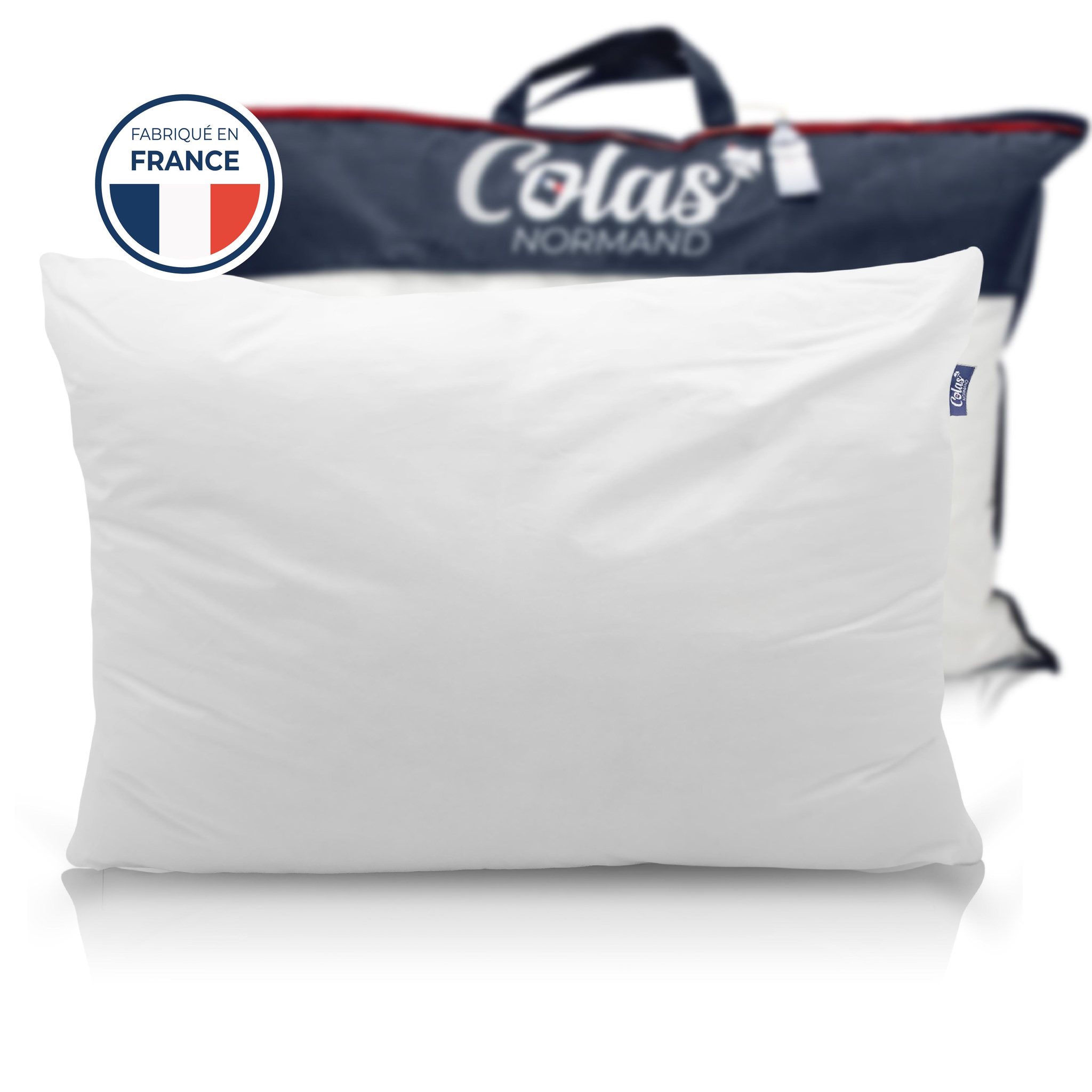 Voir la diapositive 1 : COLAS NORMAND Oreiller Colas Normand anti-acariens GreenFirst® 45X70 cm