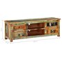 Voir la diapositive 6 : VIDAXL Meuble TV Bois de recuperation 4 tiroirs
