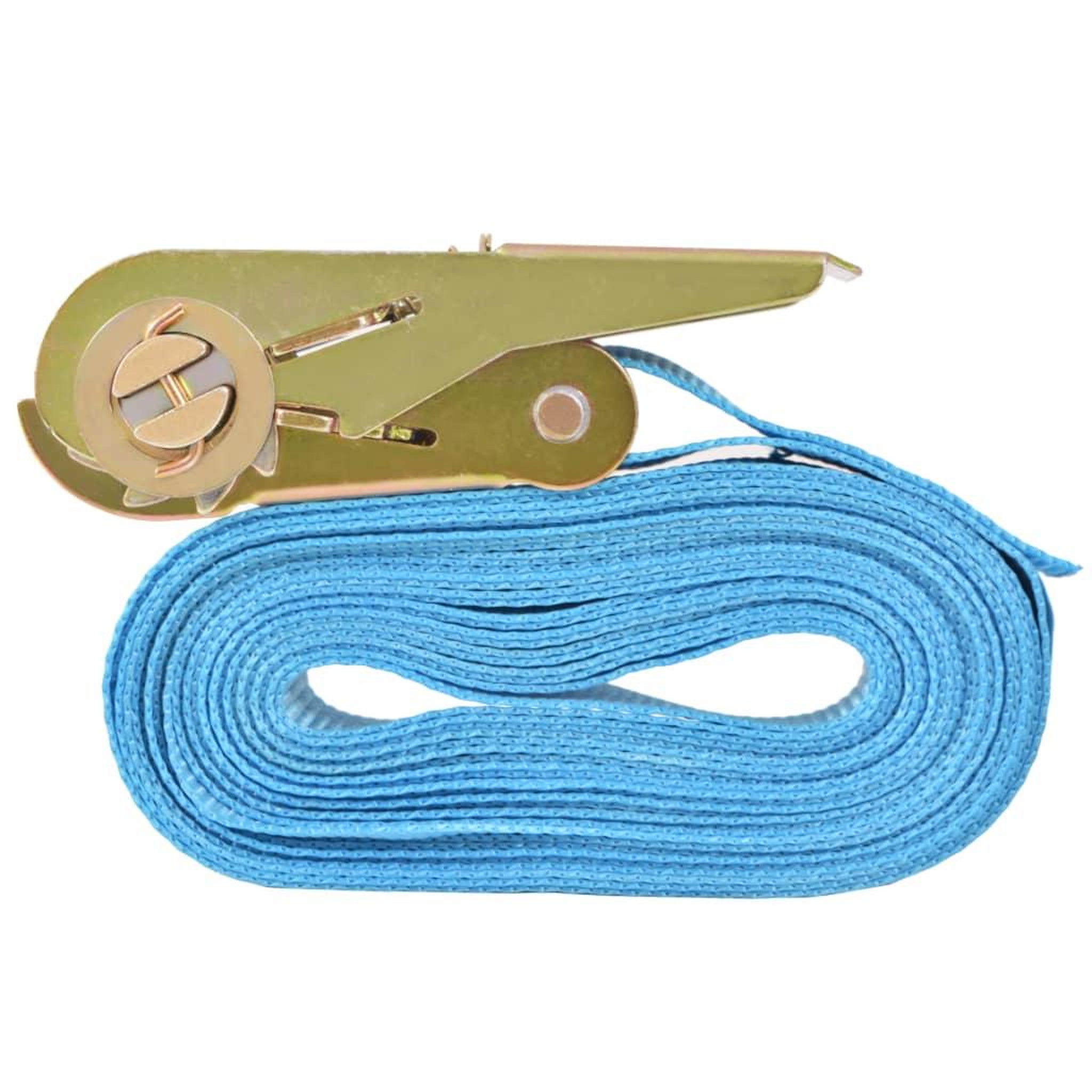 Voir la diapositive 4 : VIDAXL Sangle d'arrimage 4 pcs 0,8 tonne 6 m x 25 mm Bleu