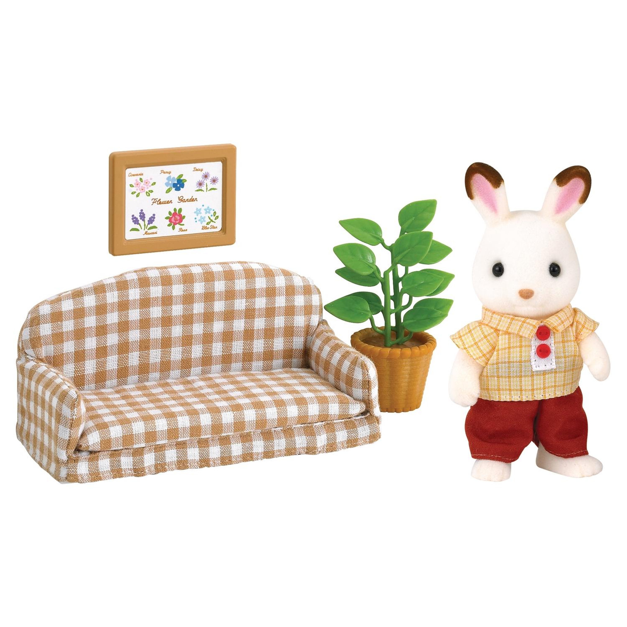 Sylvanian families 5013 - Papa lapin Chocolat salon - Sylvanian Families
