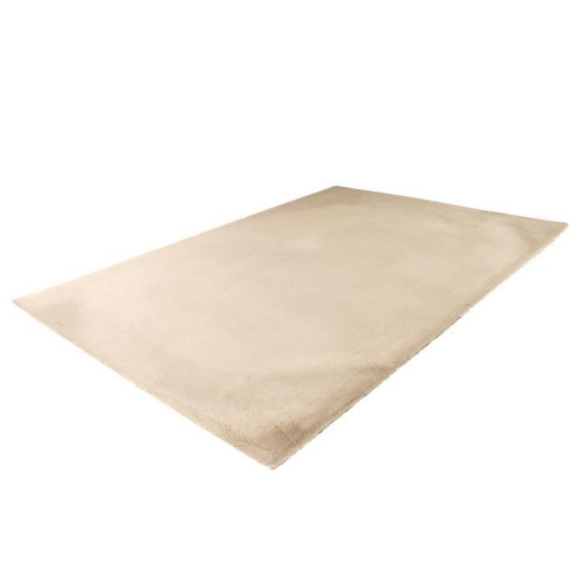 Paris Prix Tapis Uni Doux à Poils Longs  Rabbit  Ivoire