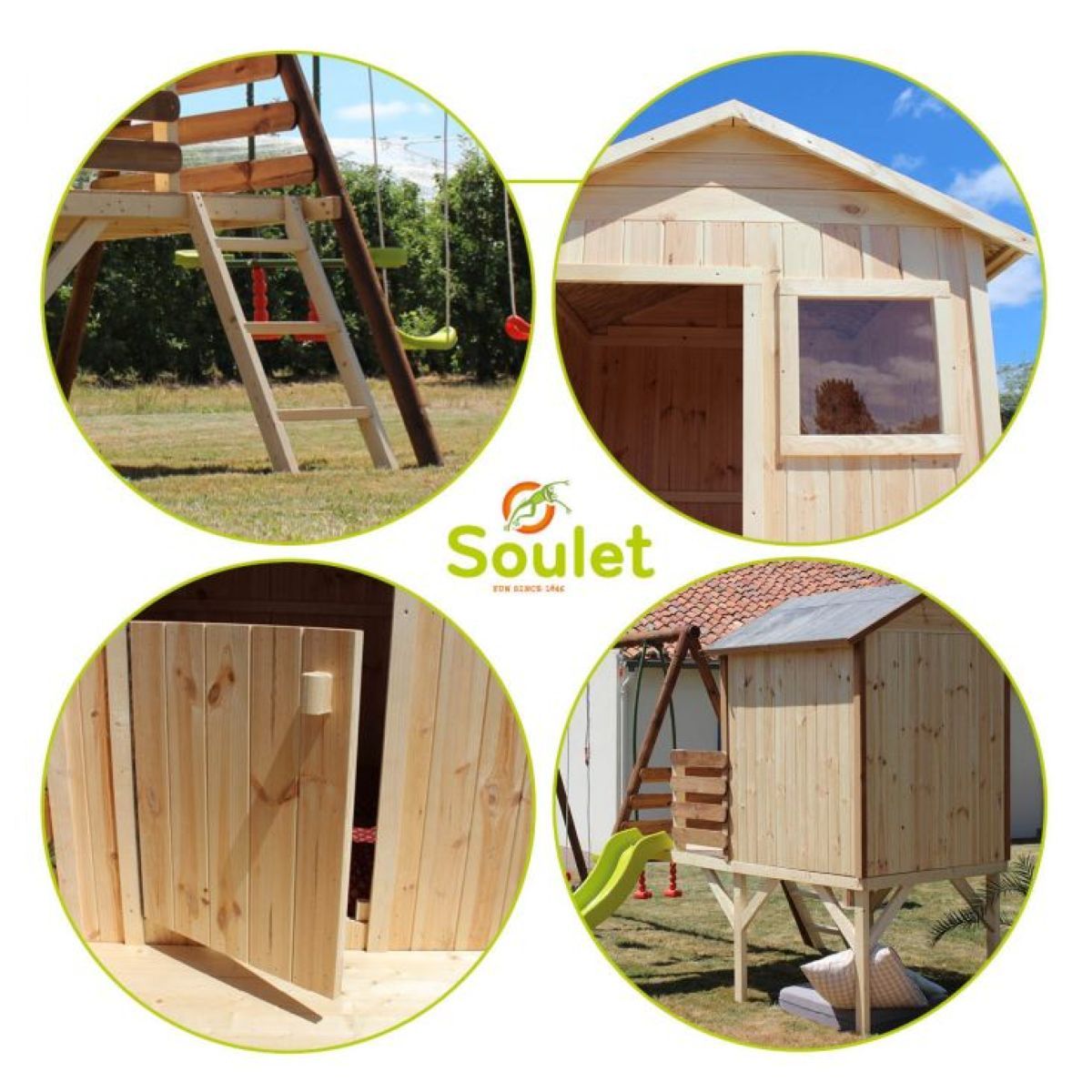 Soulet Aire de jeux en bois LYNDA