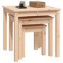Voir la diapositive 5 : VIDAXL Tables gigognes 3 pcs Bois de pin massif