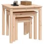 Voir la diapositive 5 : VIDAXL Tables gigognes 3 pcs Bois de pin massif