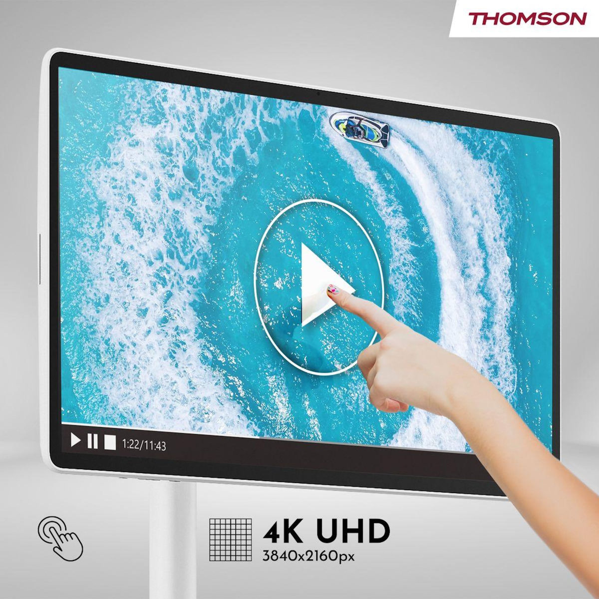 THOMSON TV LED Go Plus Pro 27'' UHD tactile