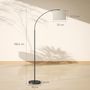 Voir la diapositive 3 : HOMCOM Lampadaire LED dimmable H.180 cm avec télécommande abat-jour réglable 11 température couleurs et niveaux de luminosité noir