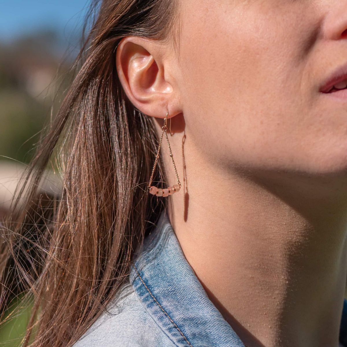 SLOYA Boucles d'oreilles Piana en pierres de Soleil