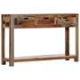 Voir la diapositive 1 : VIDAXL Table console avec 3 tiroirs 120x30x75 cm Bois massif