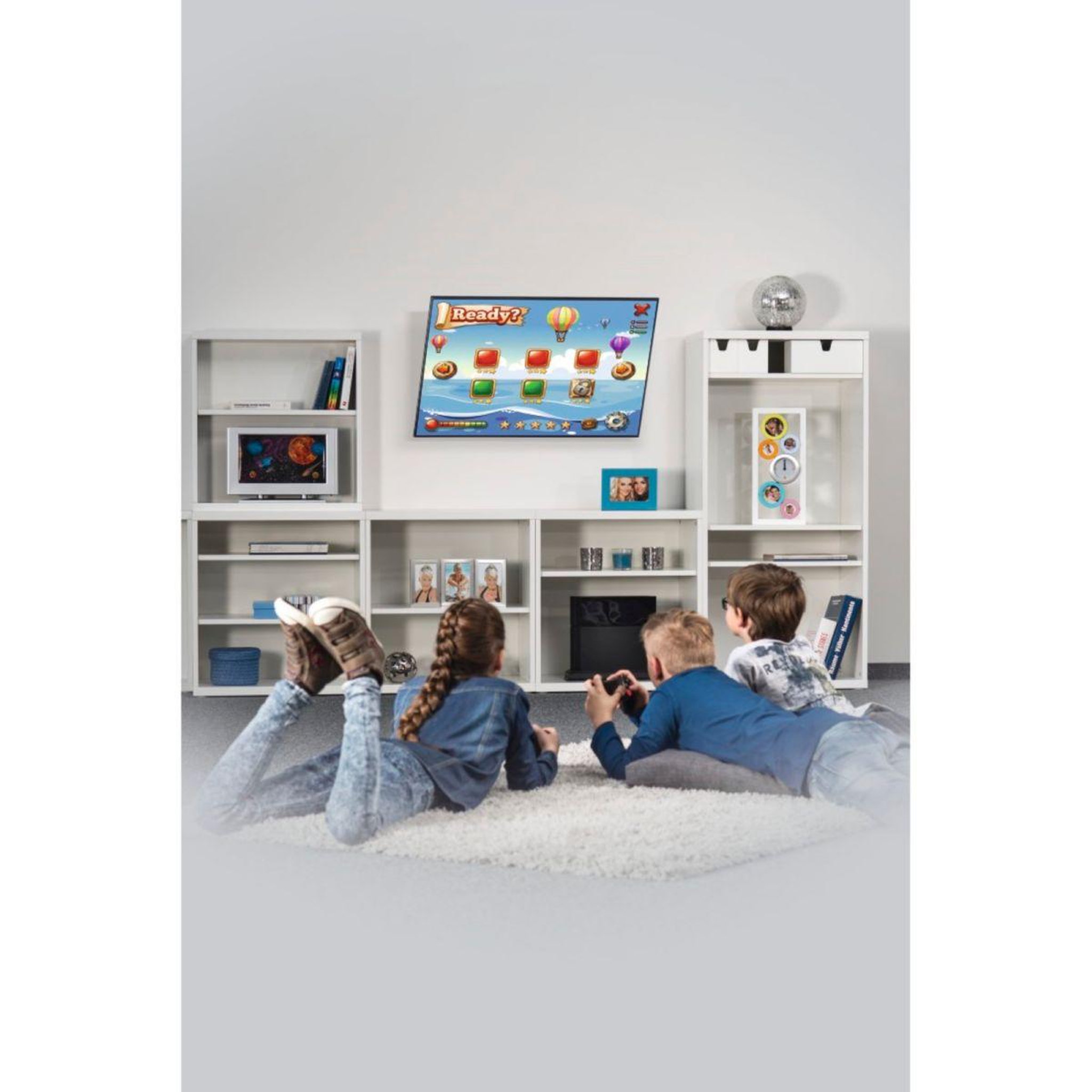 Voir la diapositive 5 : Hama Support mural TV 32-75 pouces inclinable