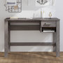 Voir la diapositive 1 : VIDAXL Bureau HAMAR Gris clair 110x40x75 cm Bois massif de pin
