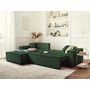 Voir la diapositive 3 : BEST MOBILIER Dellia - canapé d'angle réversible convertible - avec coffre - en velours côtelé - 4 places