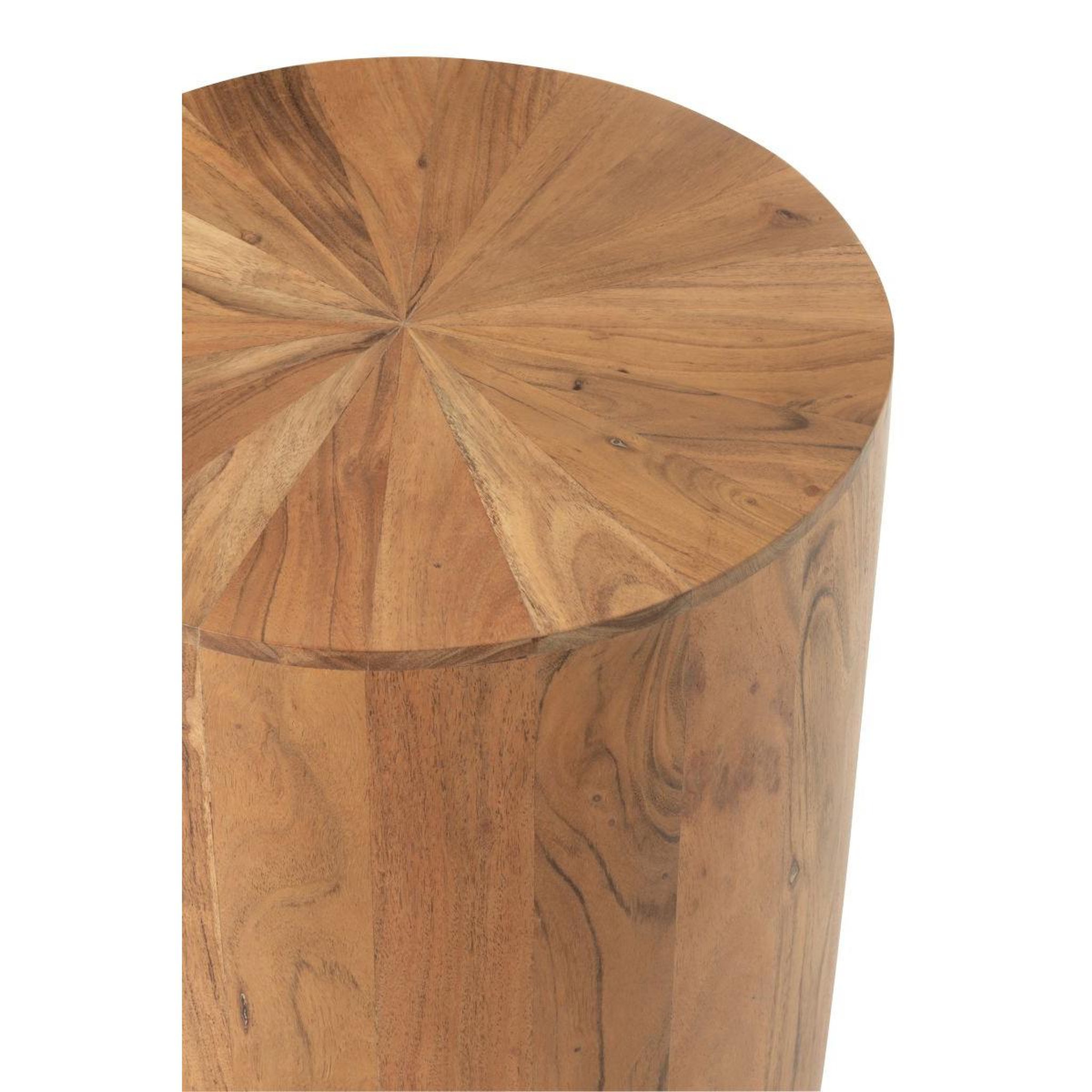 Voir la diapositive 2 : J-LINE Table d'appoint en bois  glenda  55cm naturel