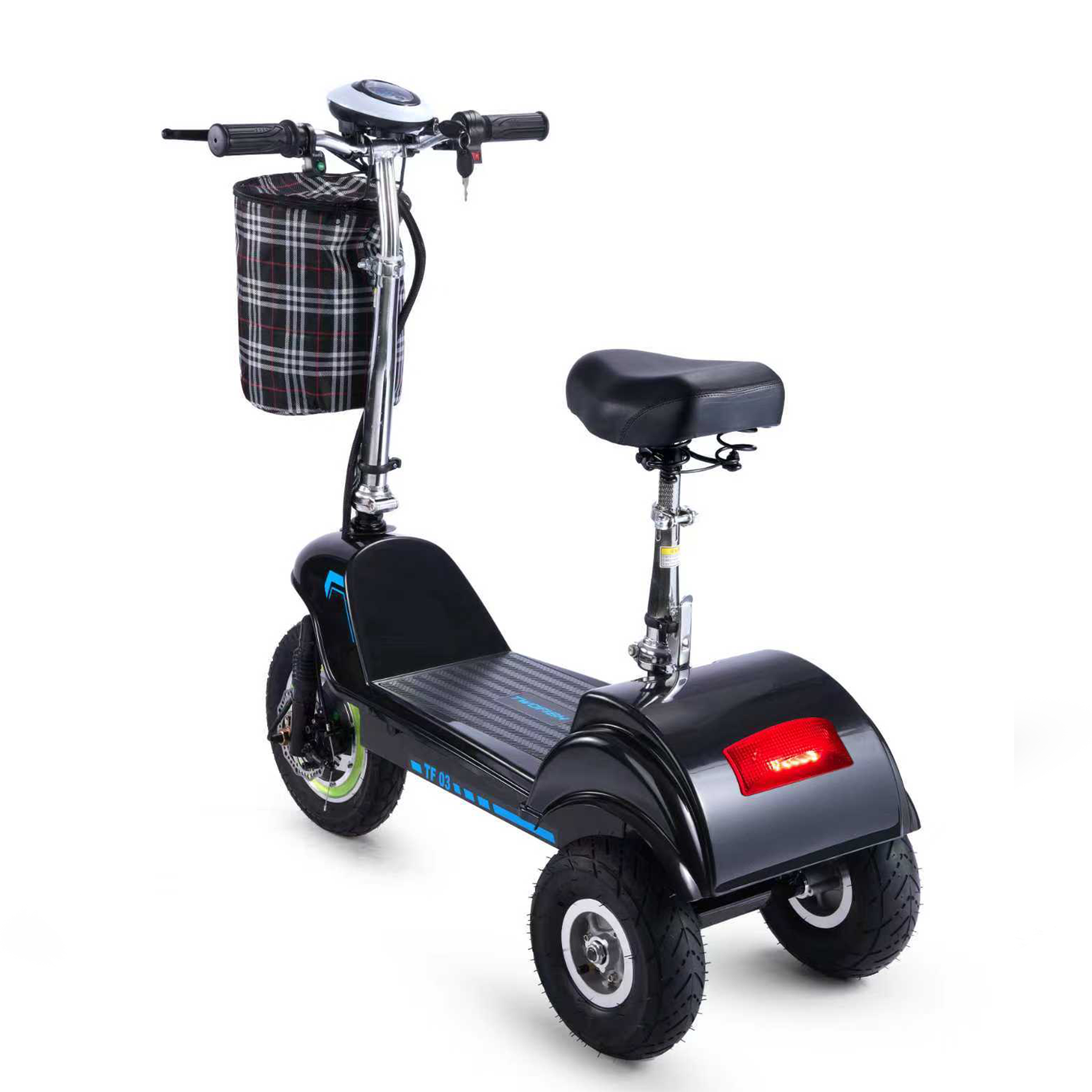 Voir la diapositive 3 : TWOFISH Trottinette électrique à trois roues avec siège amovible twofish tf03