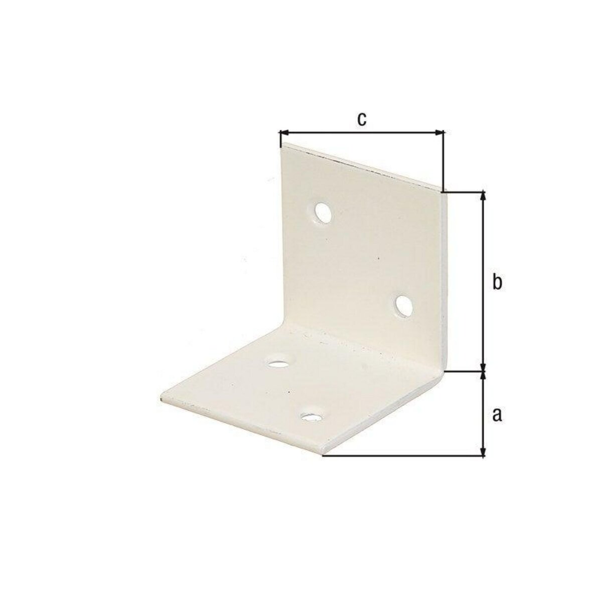 CENTRALE BRICO Equerre Large 40 40/40 Blc