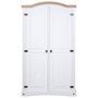 Voir la diapositive 2 : VIDAXL Garde-robe avec 2 portes Gamme  pin mexicain Blanc